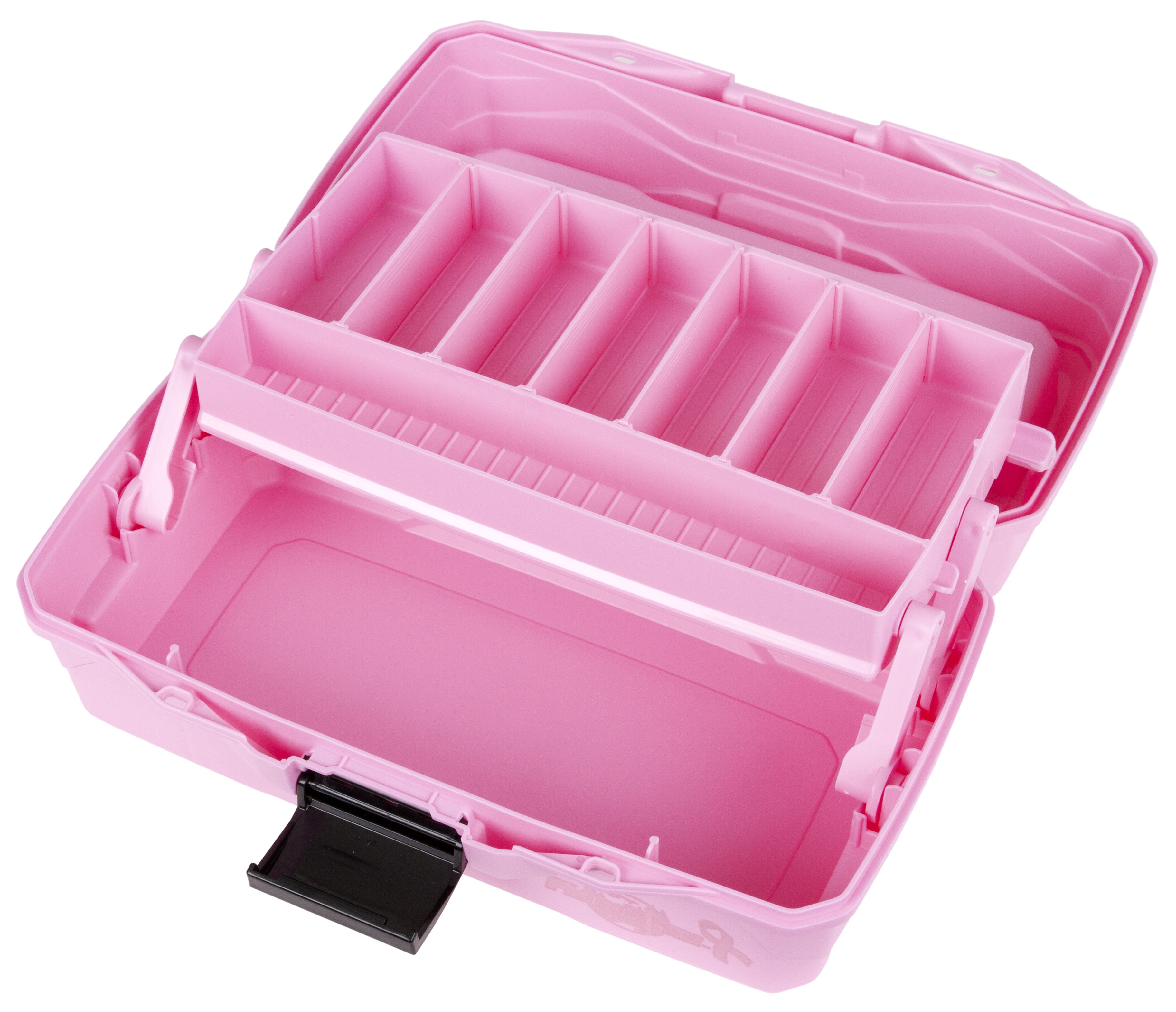 Flambeau Outdoors 6391PR 1-Tray Classic Tray Pink Ribbon Tackle Box,  Portable Tackle Storage - Pink Breast Cancer Support Edition
